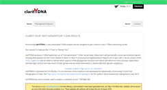 Desktop Screenshot of clarifydna.com